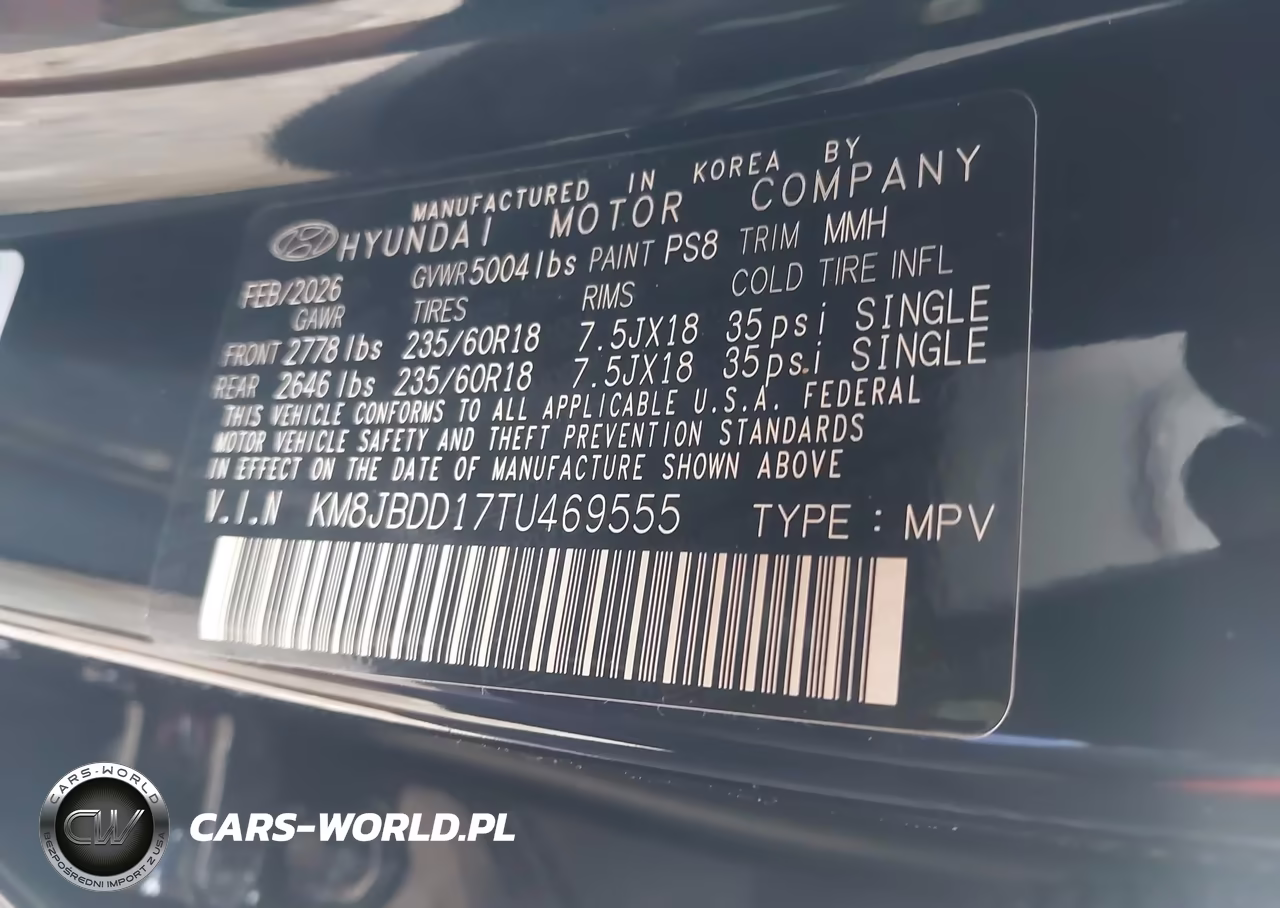 2026 Hyundai Tucson Hybrid Sel VIN:KM8JBDD17TU469555 - 9