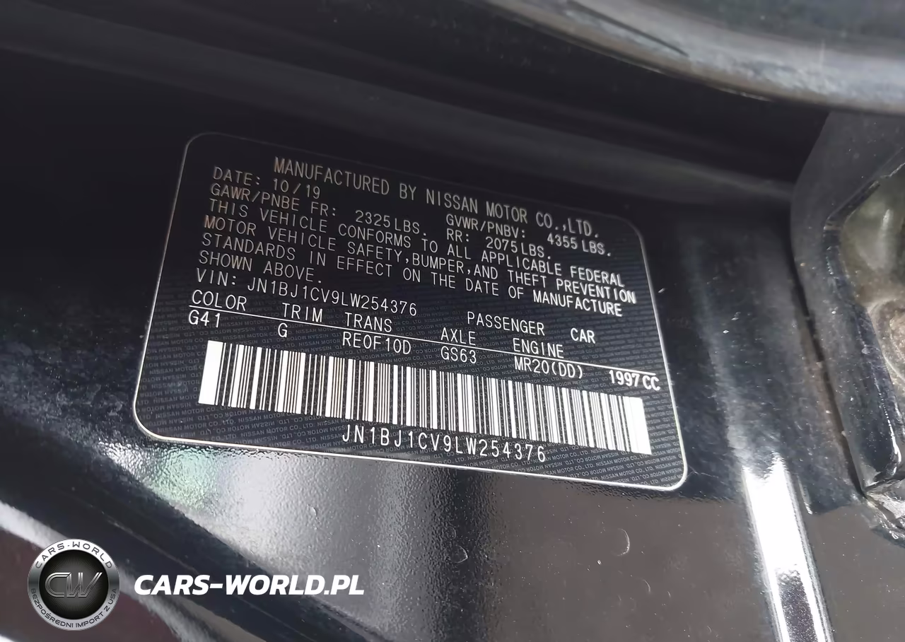 2020 Nissan Rogue Sport Sl Fwd Xtronic Cvt VIN:JN1BJ1CV9LW254376 - 9