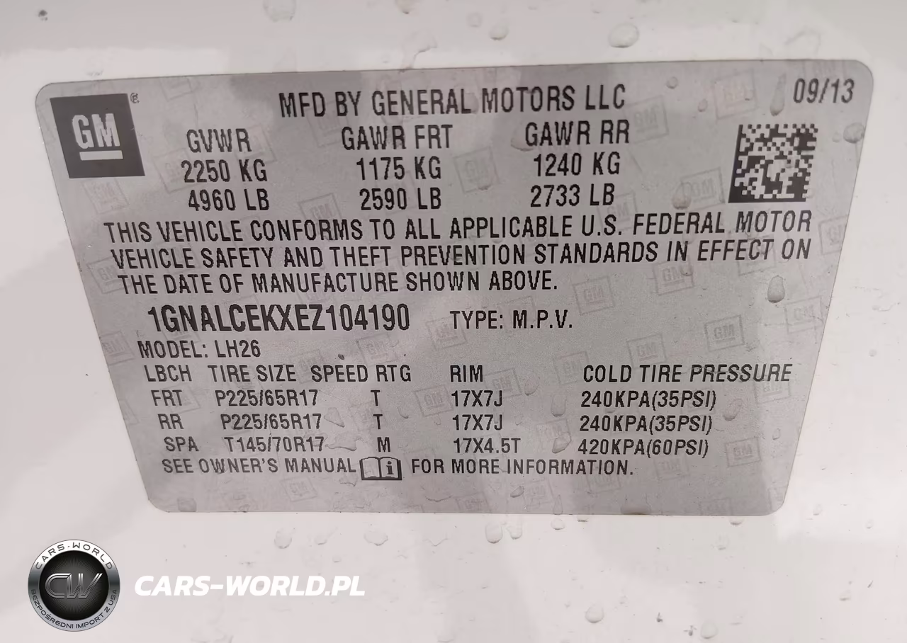 2014 Chevrolet Equinox 2Lt VIN:1GNALCEKXEZ104190 - 9