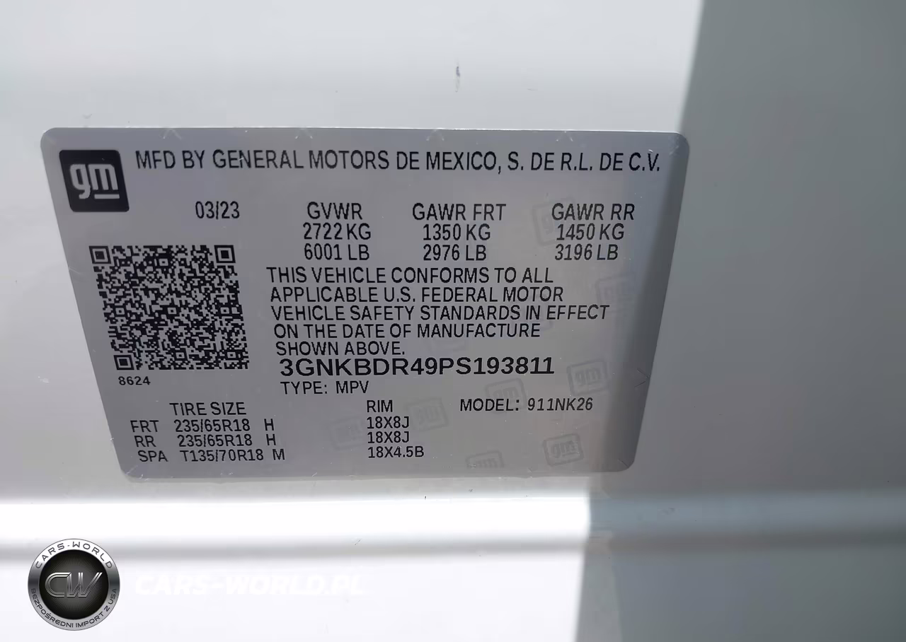 2023 Chevrolet Blazer Fwd 3Lt VIN:3GNKBDR49PS193811 - 9