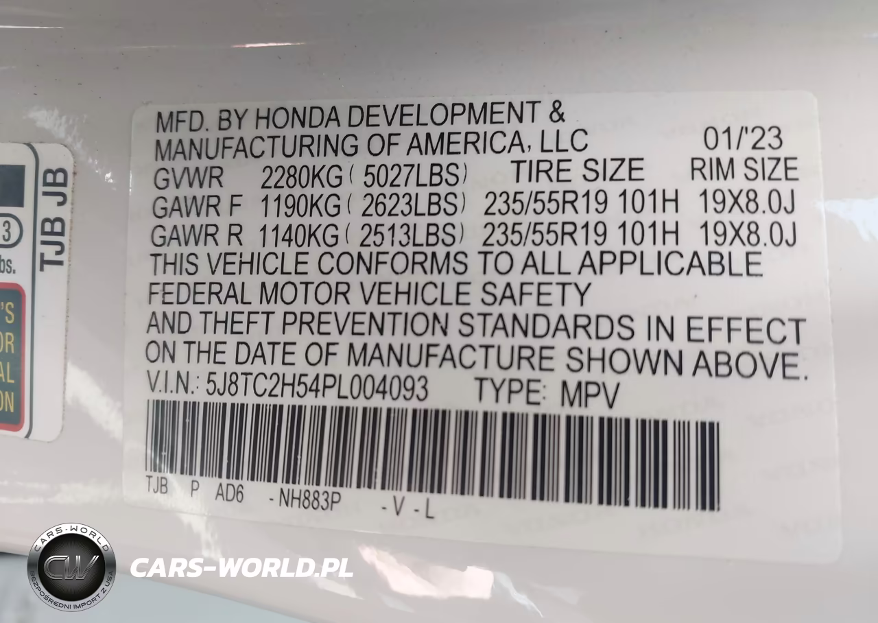 2023 Acura Rdx Technology Package VIN:5J8TC2H54PL004093 - 9