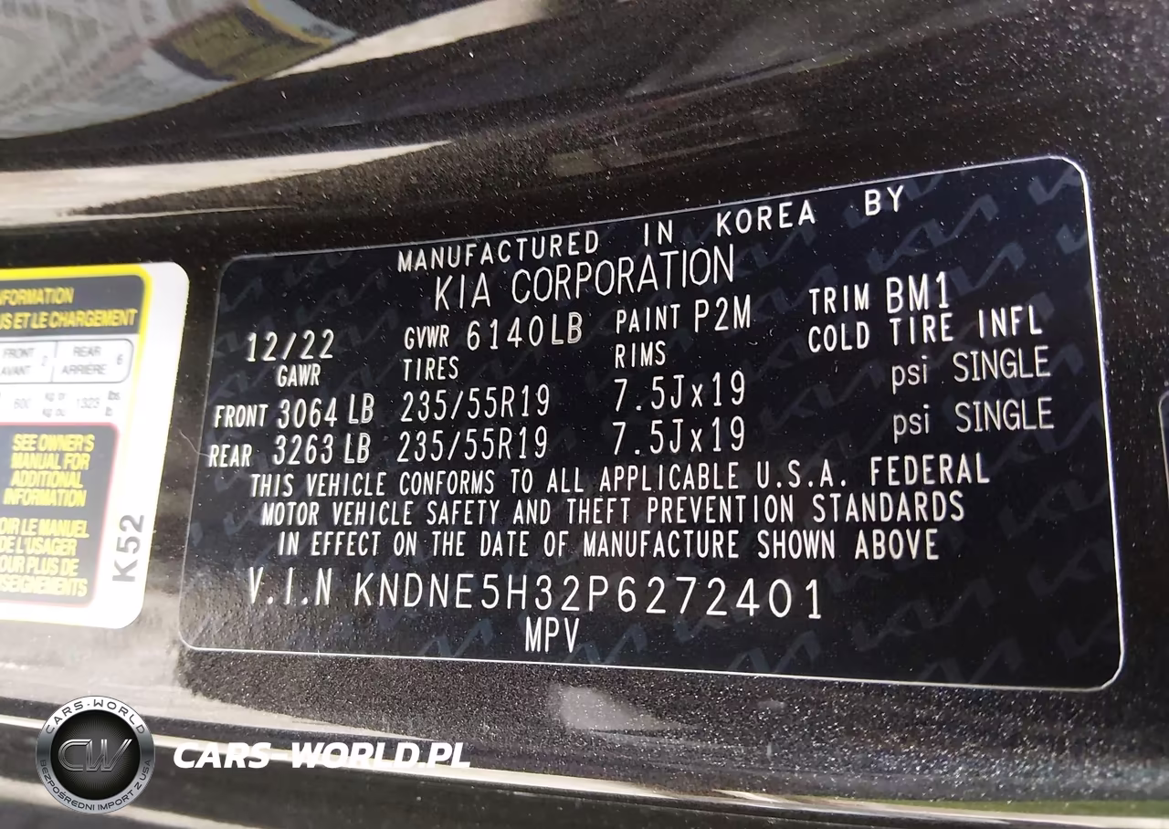 2023 Kia Carnival Mpv Sx VIN:KNDNE5H32P6272401 - 9