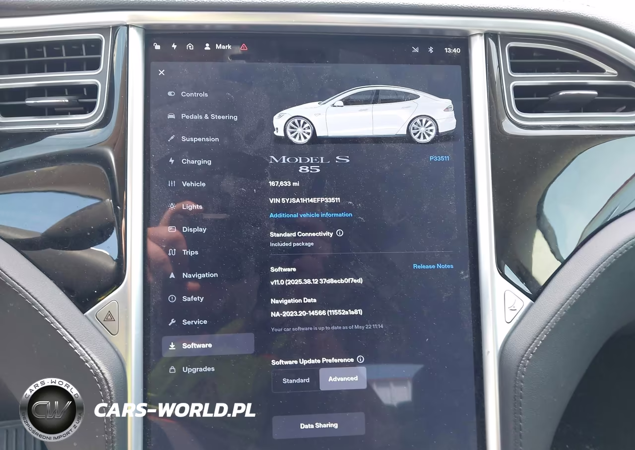 2014 Tesla Model S P85 VIN:5YJSA1H14EFP33511 - 7