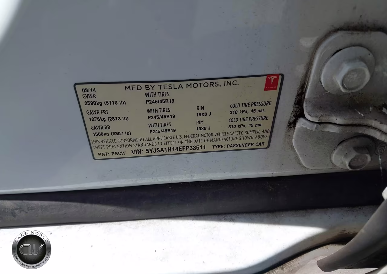 2014 Tesla Model S P85 VIN:5YJSA1H14EFP33511 - 9