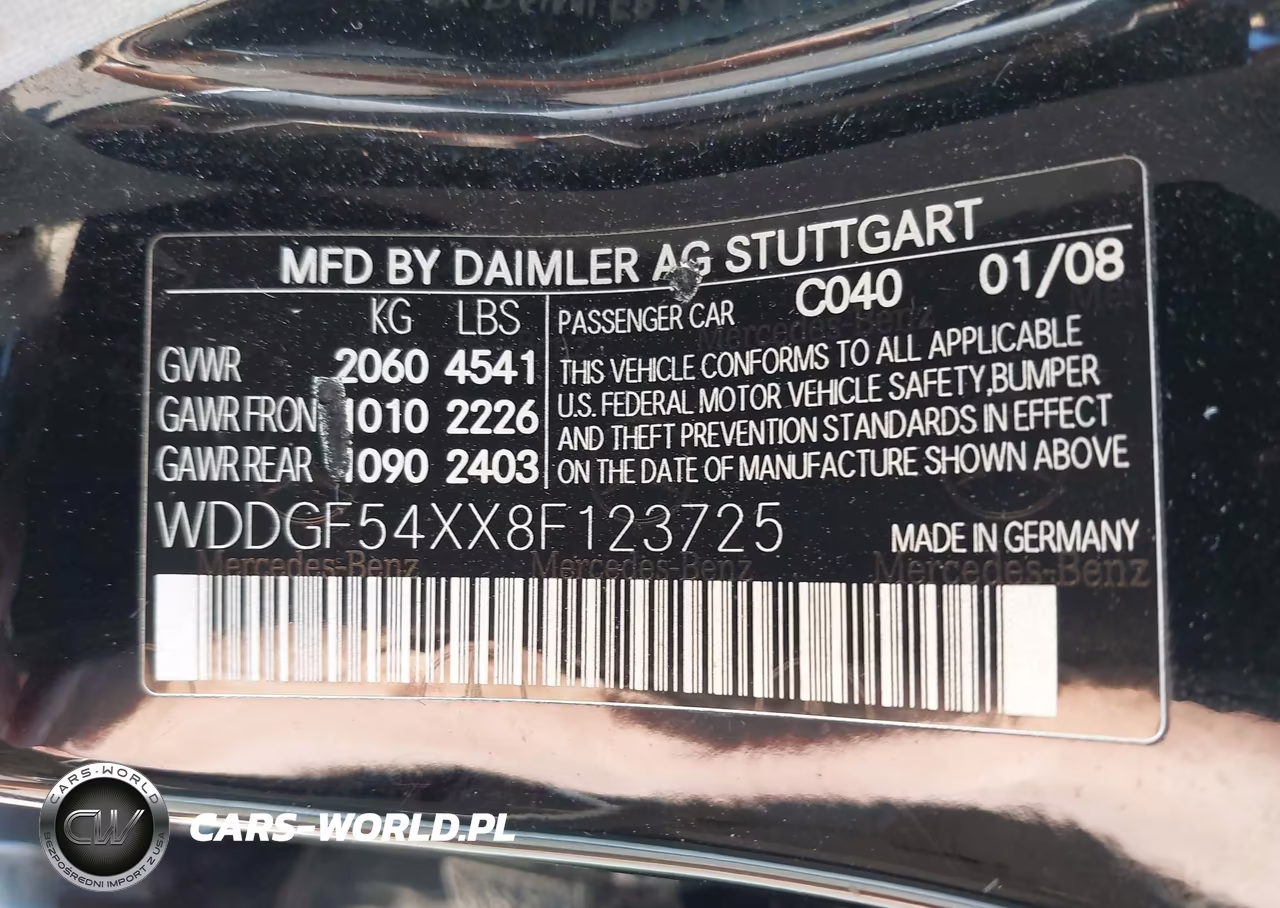 2008 Mercedes-Benz C 300 Luxury-Sport VIN:WDDGF54XX8F123725 - 9
