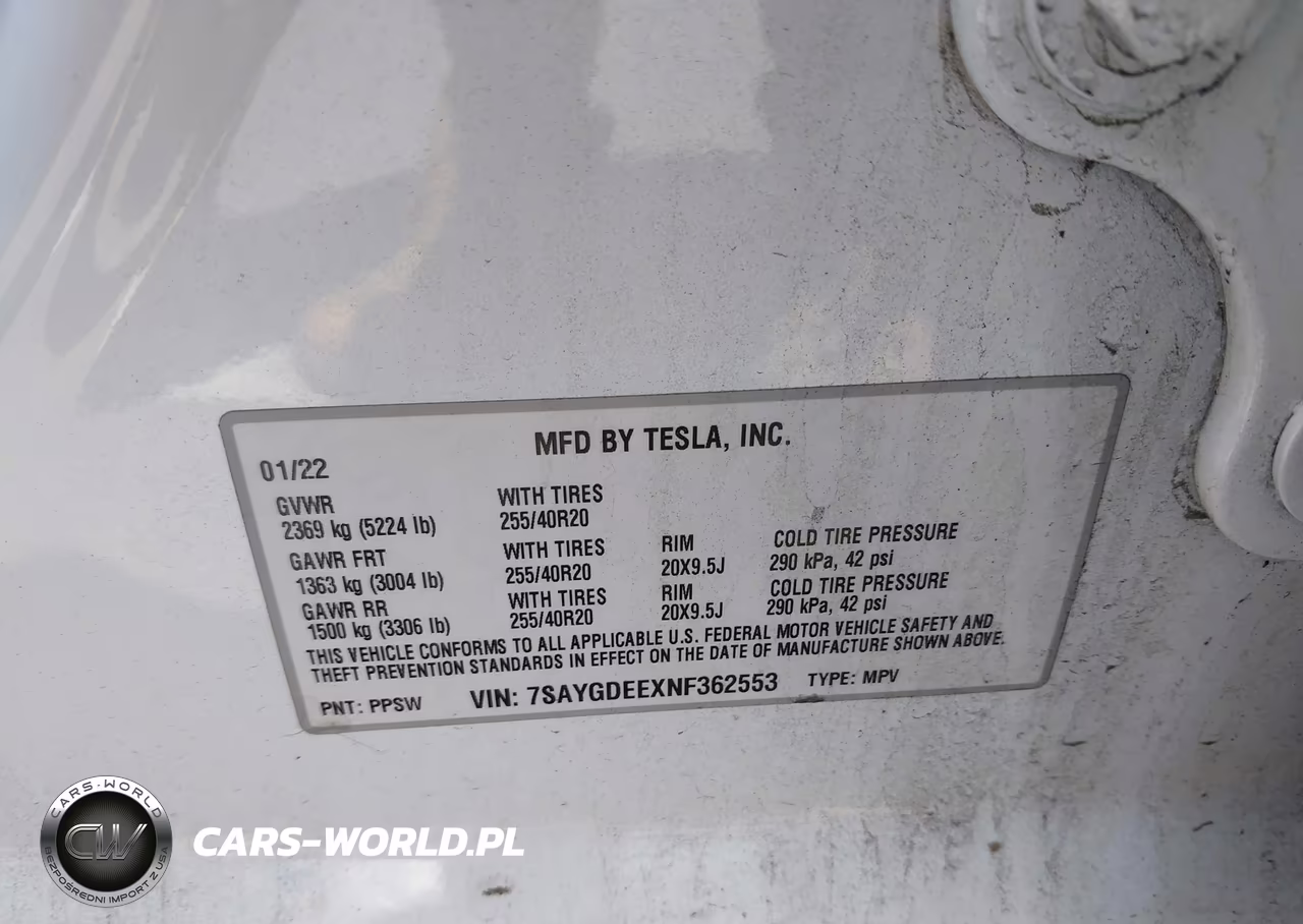 2022 Tesla Model Y Long Range Dual Motor All-Wheel Drive VIN:7SAYGDEEXNF362553 - 9