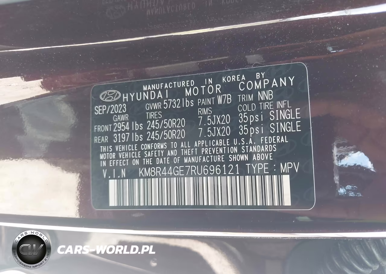 2024 Hyundai Palisade Sel VIN:KM8R44GE7RU696121 - 9
