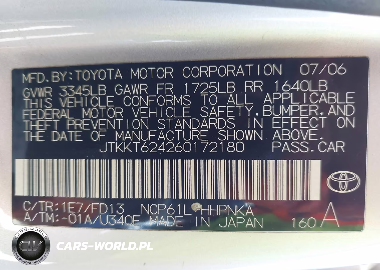 2006 Scion Xa VIN:JTKKT624260172180 - 9