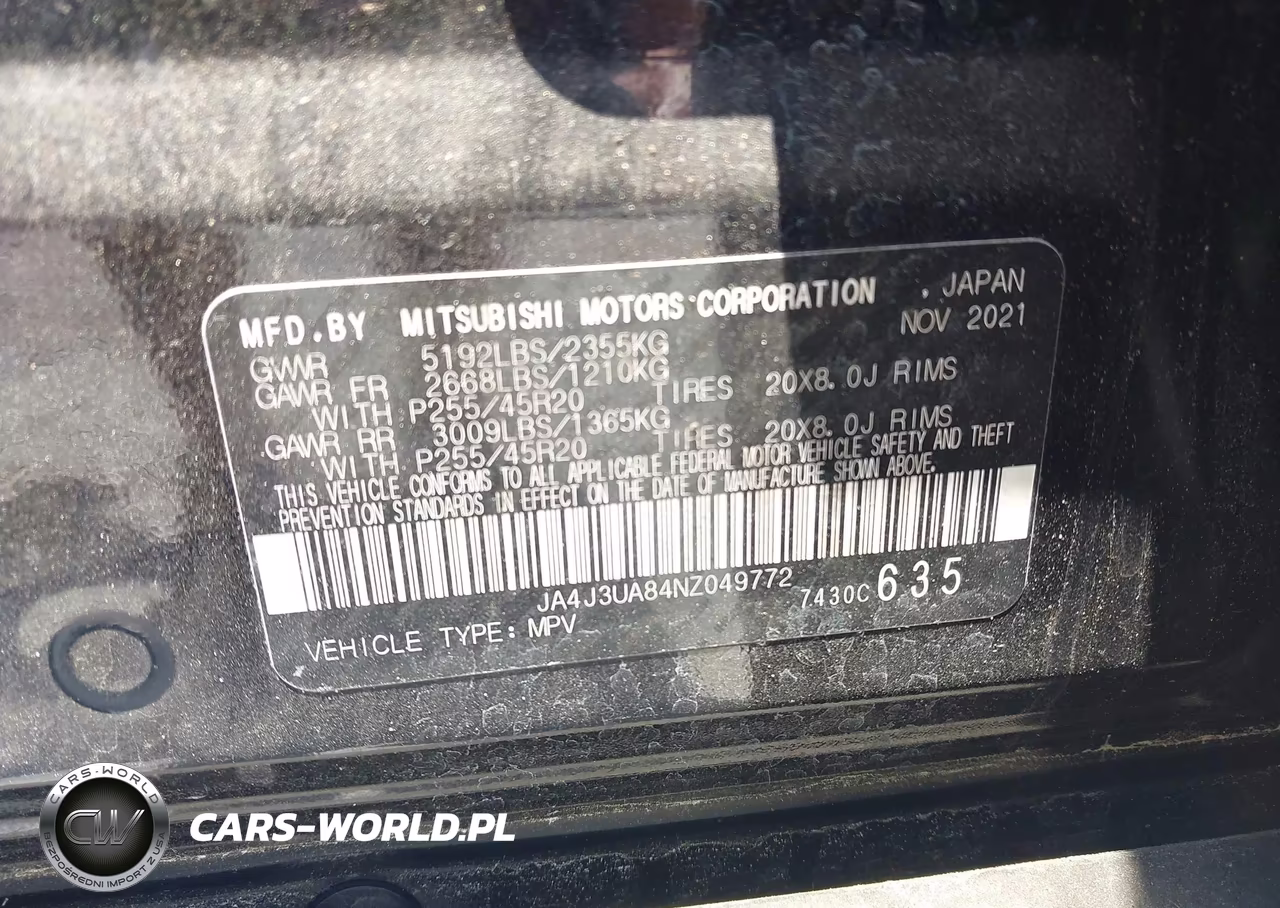 2022 Mitsubishi Outlander Black Edition 2Wd-Se 2.5 2Wd-Se Launch Edition 2Wd VIN:JA4J3UA84NZ049772 - 9