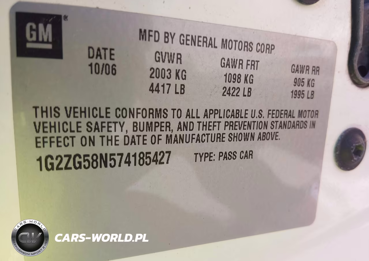 2007 Pontiac G6 VIN:1G2ZG58N574185427 - 9