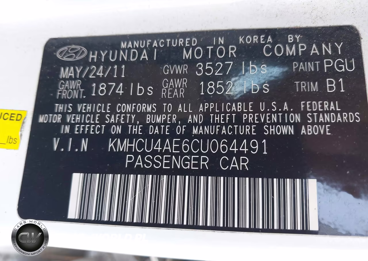 2012 Hyundai Accent Gls VIN:KMHCU4AE6CU064491 - 9