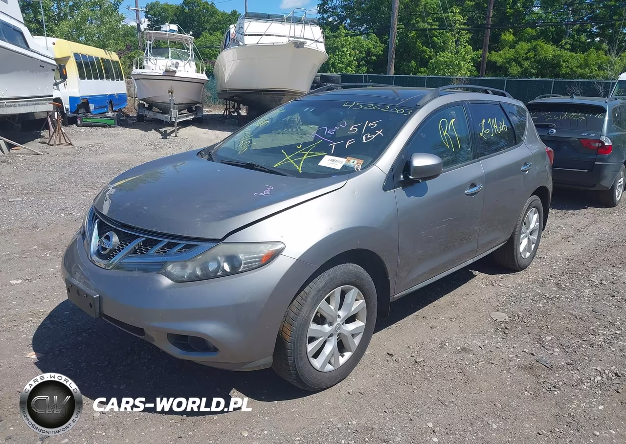 2011 Nissan Murano Sl VIN:JN8AZ1MW4BW155010 - 2