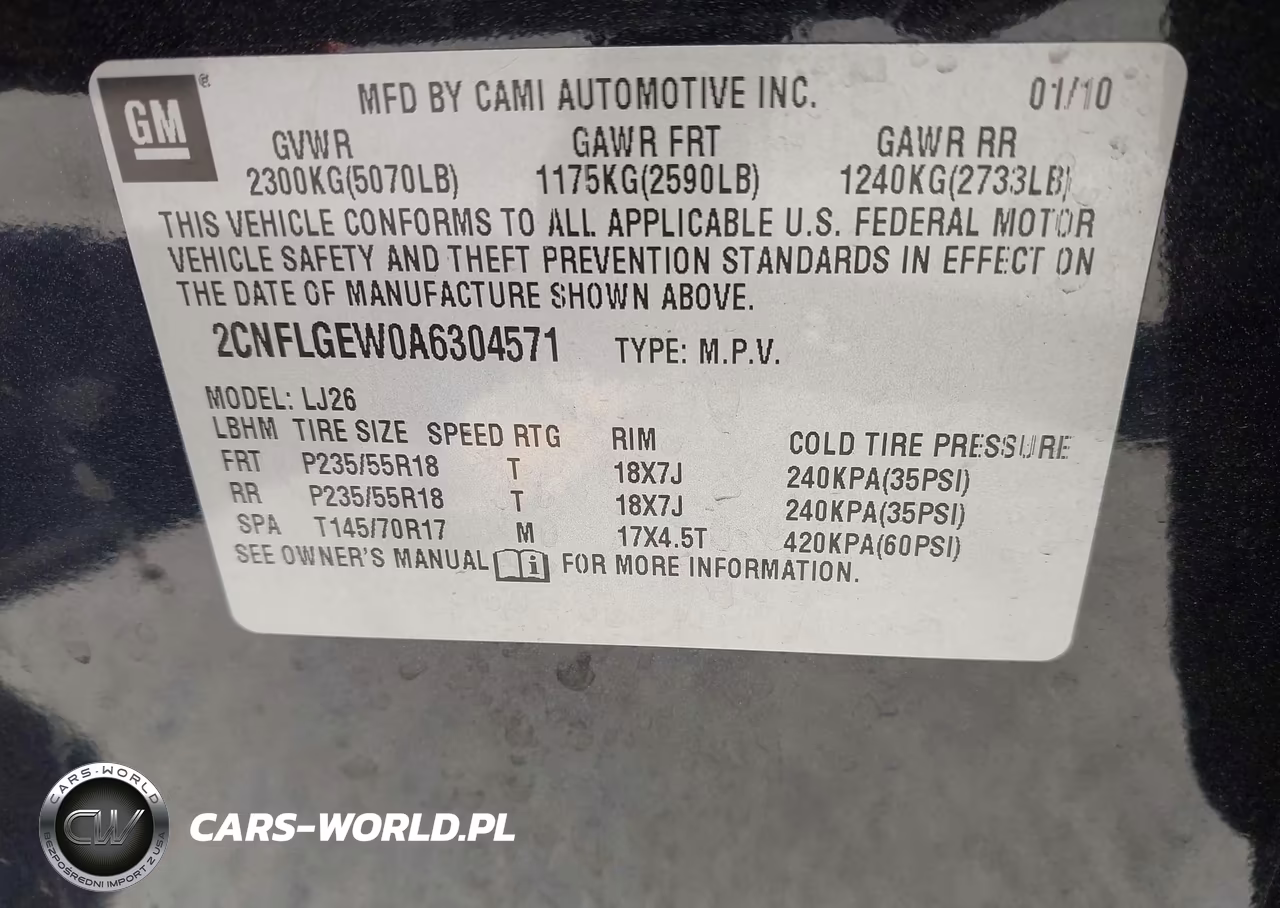 2010 Chevrolet Equinox Ltz VIN:2CNFLGEW0A6304571 - 9