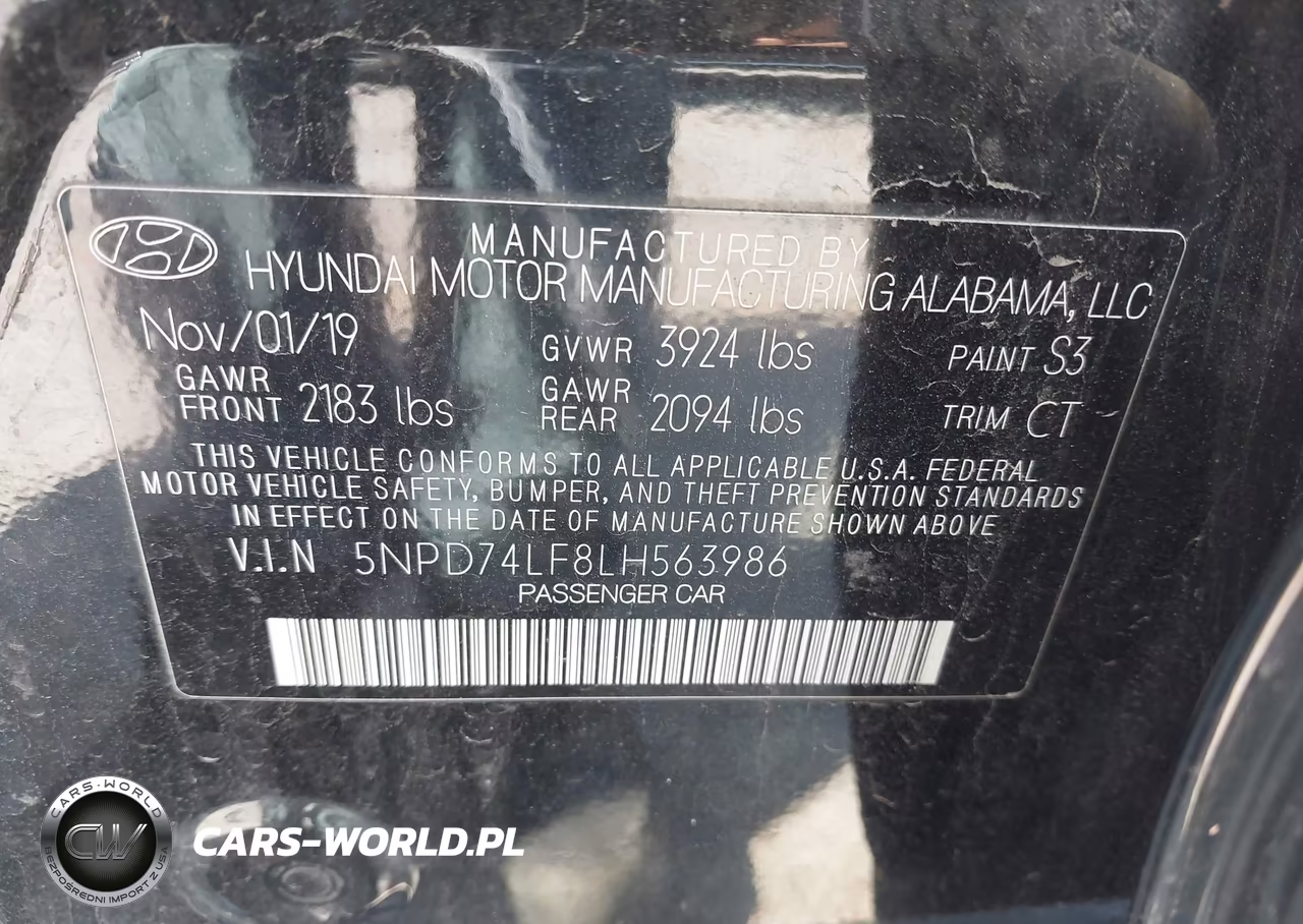 2020 Hyundai Elantra Se VIN:5NPD74LF8LH563986 - 9