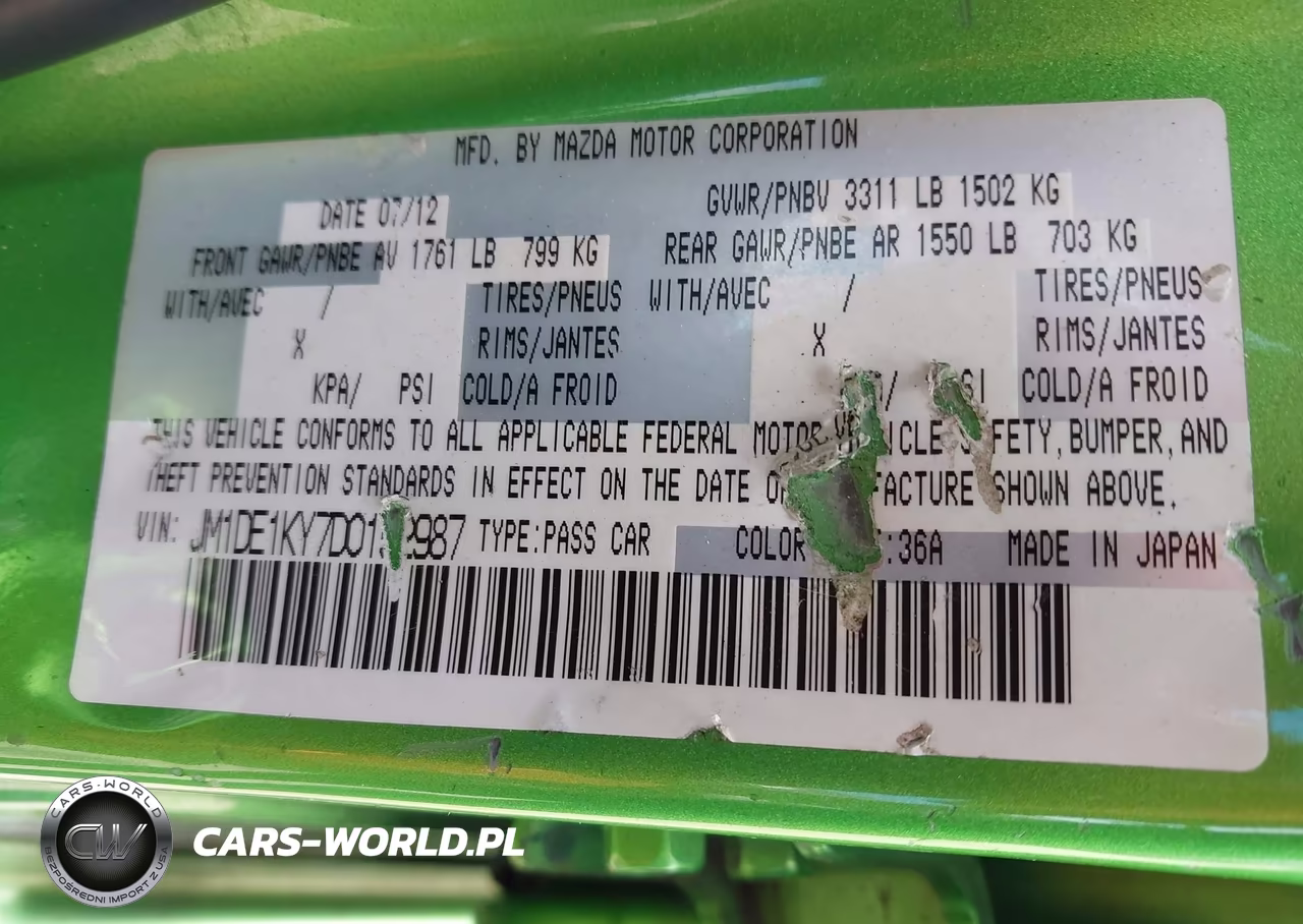2013 Mazda Mazda2 Sport VIN:JM1DE1KY7D0152987 - 9