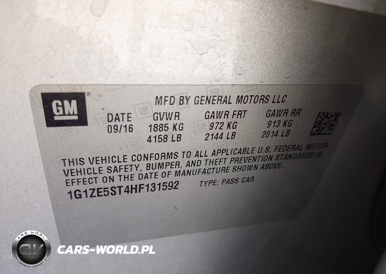 2017 Chevrolet Malibu 1Lt VIN:1G1ZE5ST4HF131592 - 9
