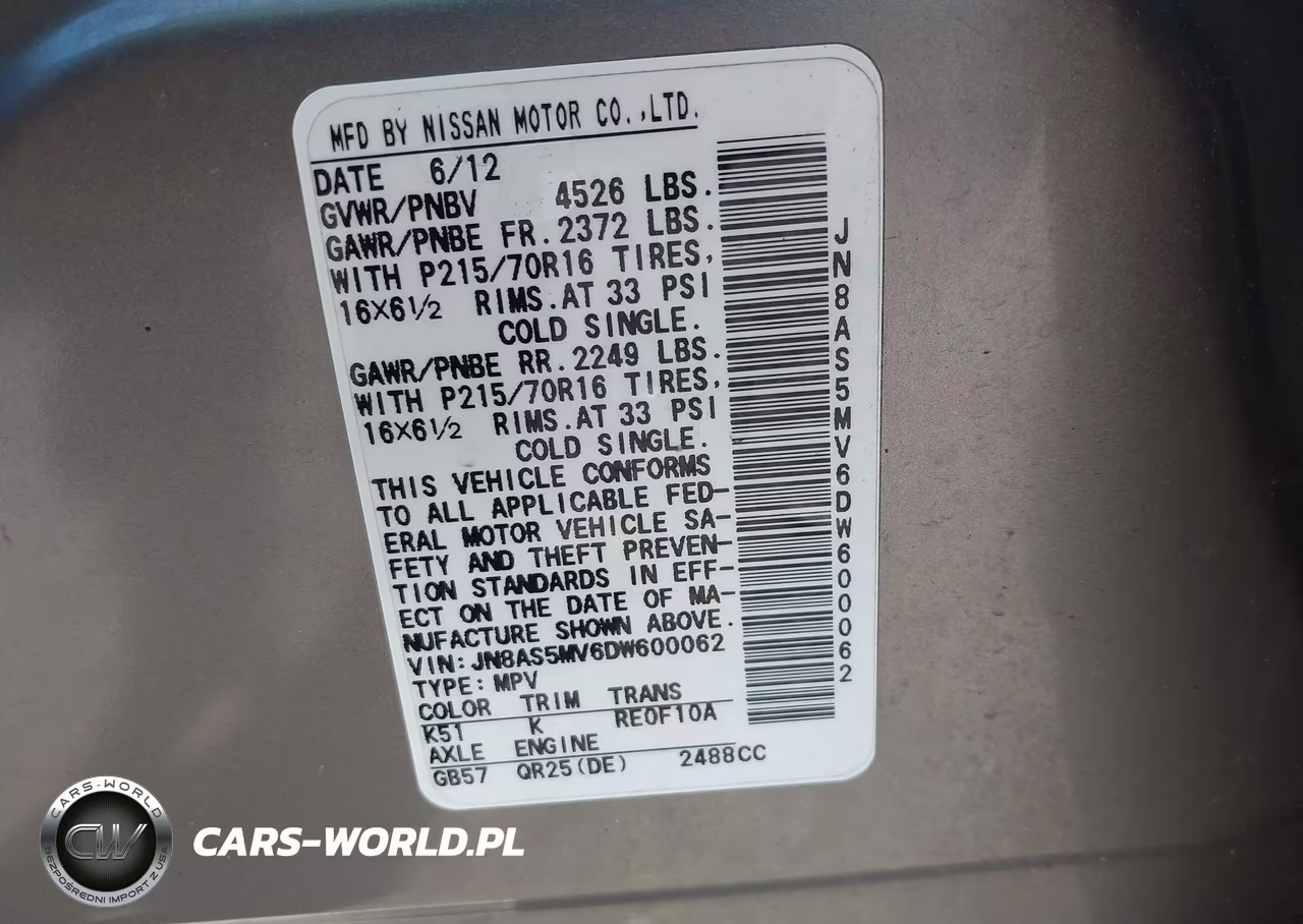 2013 Nissan Rogue S VIN:JN8AS5MV6DW600062 - 9
