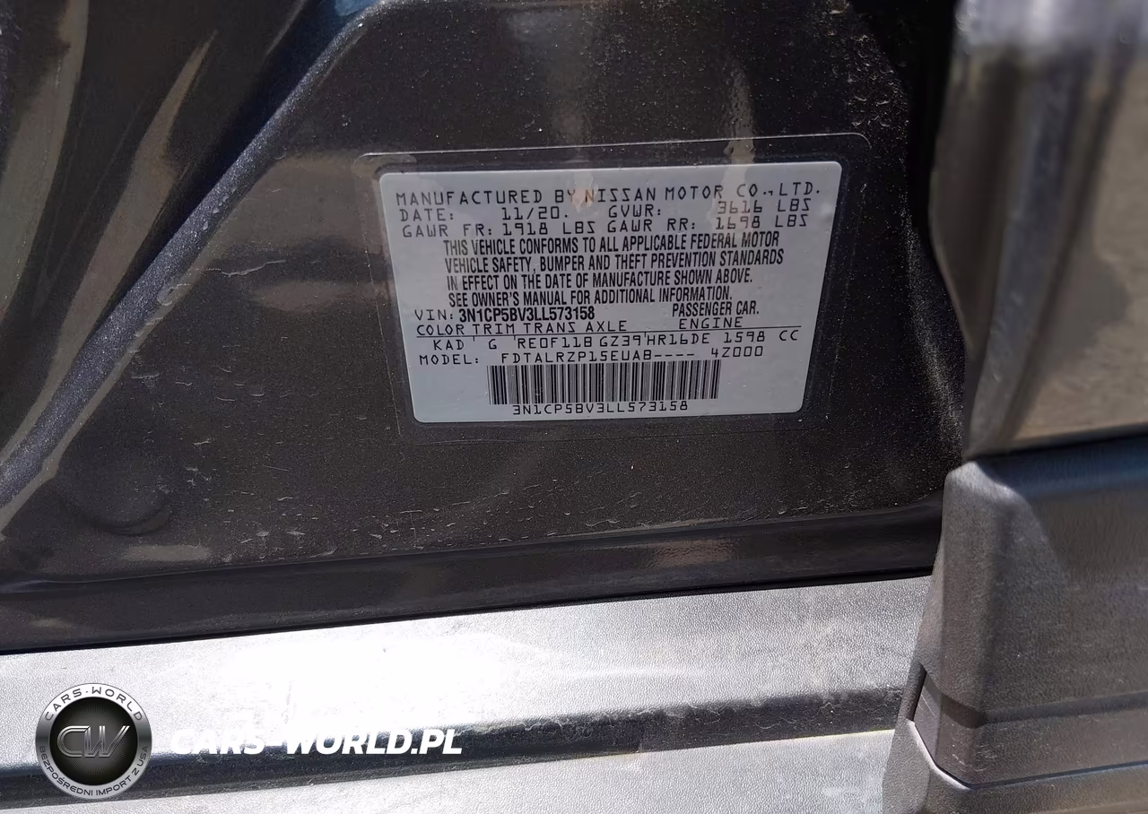 2020 Nissan Kicks S Xtronic Cvt VIN:3N1CP5BV3LL573158 - 9