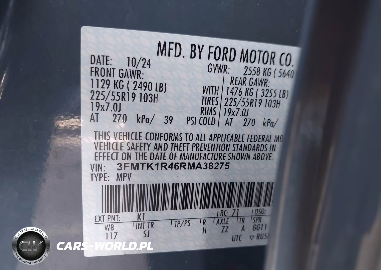 2024 Ford Mustang Mach-E Select VIN:3FMTK1R46RMA38275 - 9