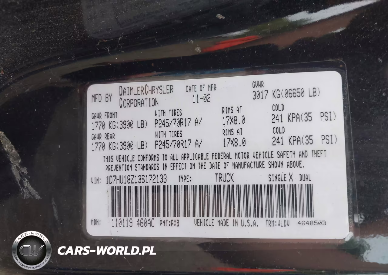 2003 Dodge Ram 1500 Slt-Laramie-St VIN:1D7HU18Z13S172133 - 9