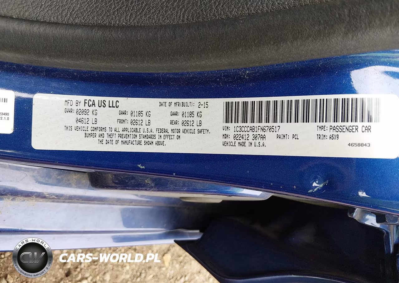 2015 Chrysler 200 Limited VIN:1C3CCCAB1FN670517 - 9