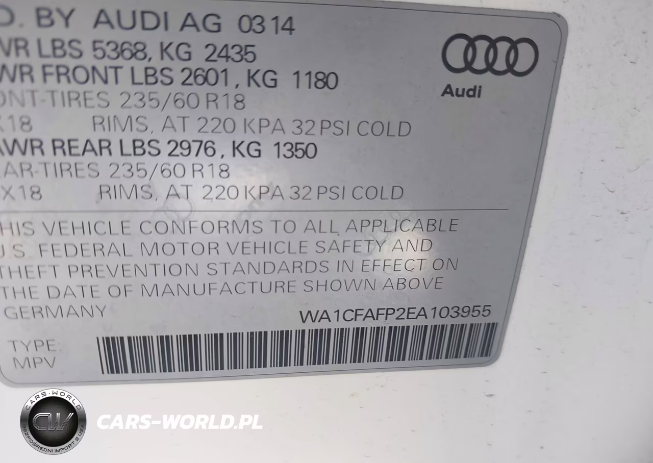 2014 Audi Q5 2.0T Premium VIN:WA1CFAFP2EA103955 - 9