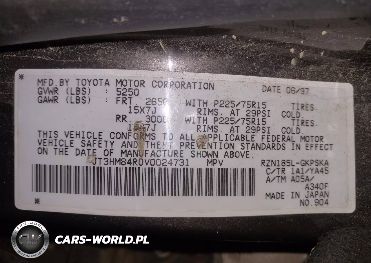 1997 Toyota 4Runner VIN:JT3HM84R0V0024731 - 9