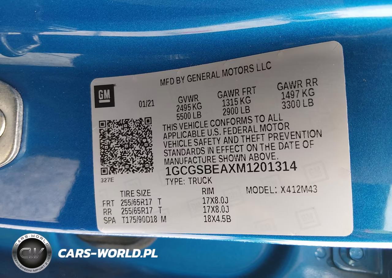 2021 Chevrolet Colorado 2Wd Short Box Wt VIN:1GCGSBEAXM1201314 - 9