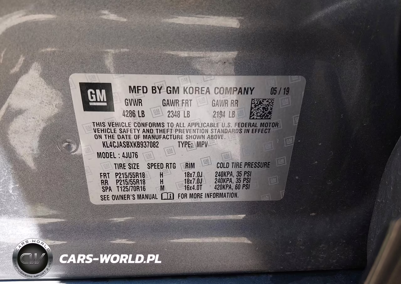 2019 Buick Encore Fwd Preferred VIN:KL4CJASBXKB937082 - 9