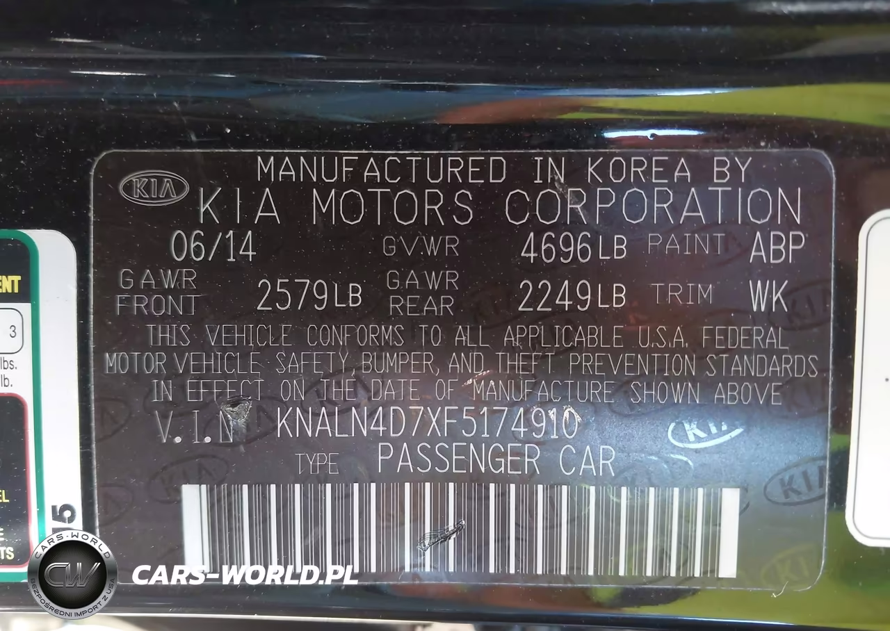 2015 Kia Cadenza Premium VIN:KNALN4D7XF5174910 - 9
