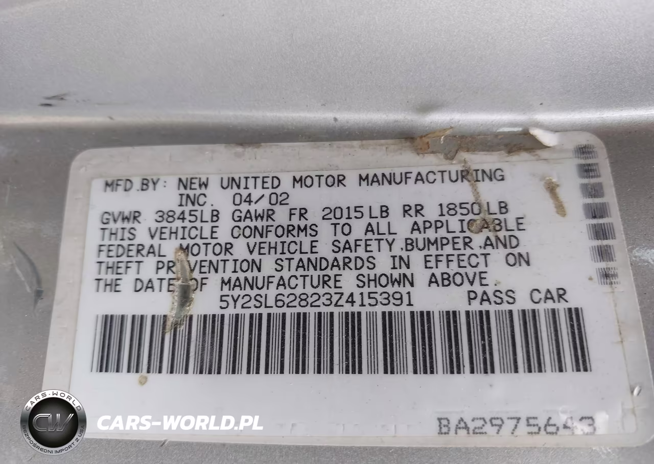 2003 Pontiac Vibe VIN:5Y2SL62823Z415391 - 9