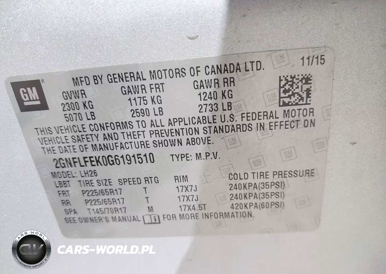 2016 Chevrolet Equinox Lt VIN:2GNFLFEK0G6191510 - 9