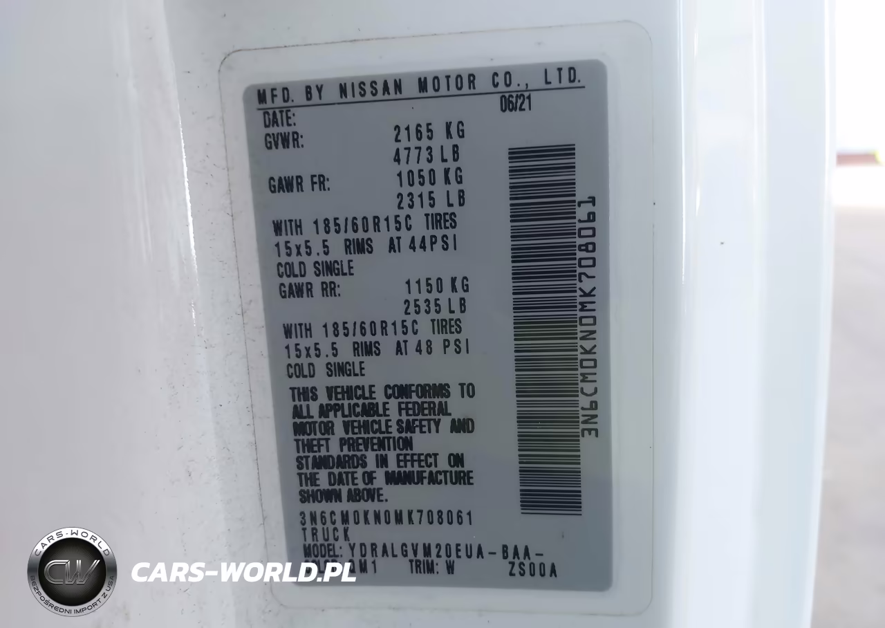 2021 Nissan Nv200 Cargo Sv Xtronic Cvt VIN:3N6CM0KN0MK708061 - 9