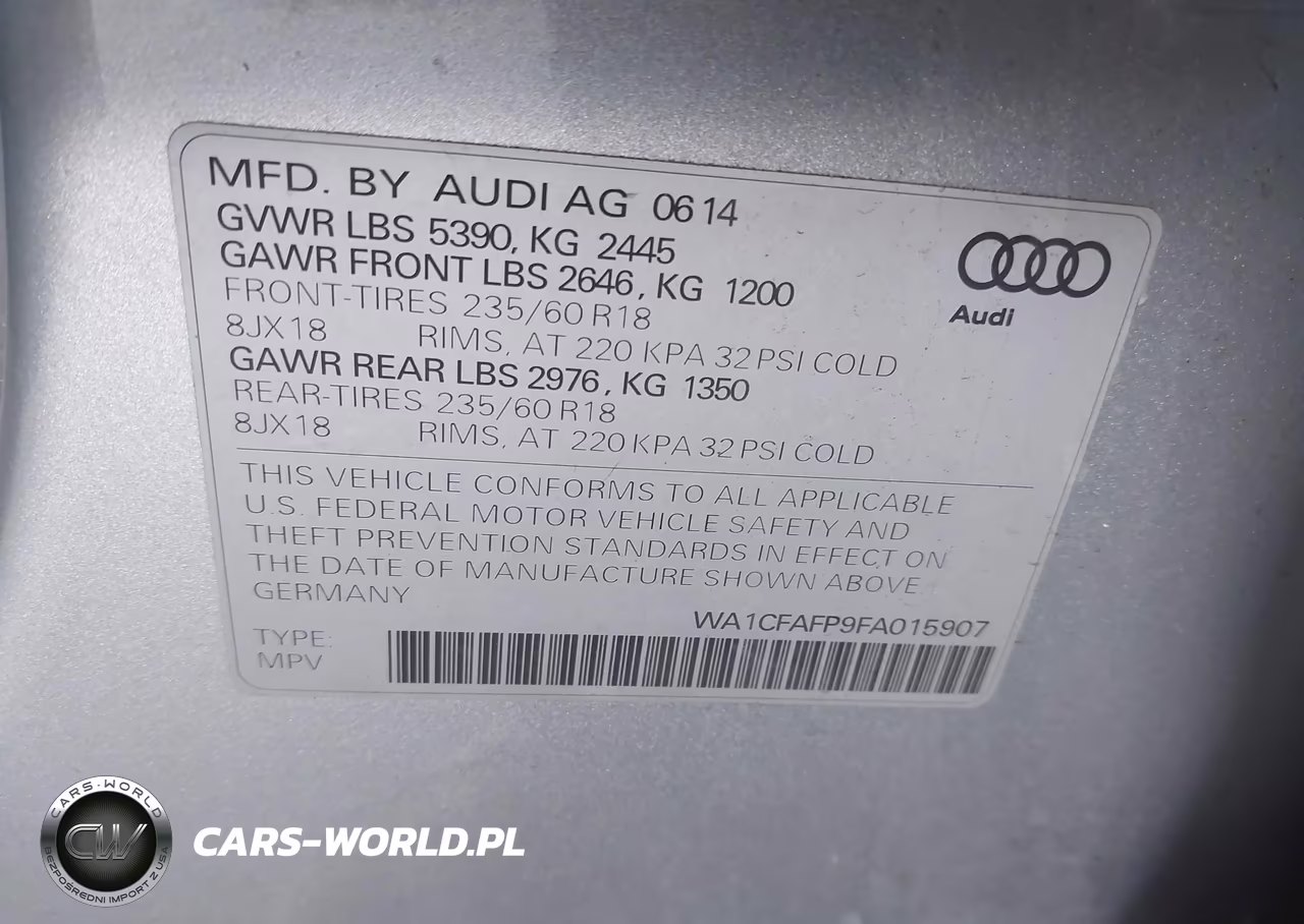 2015 Audi Q5 2.0T Premium VIN:WA1CFAFP9FA015907 - 9