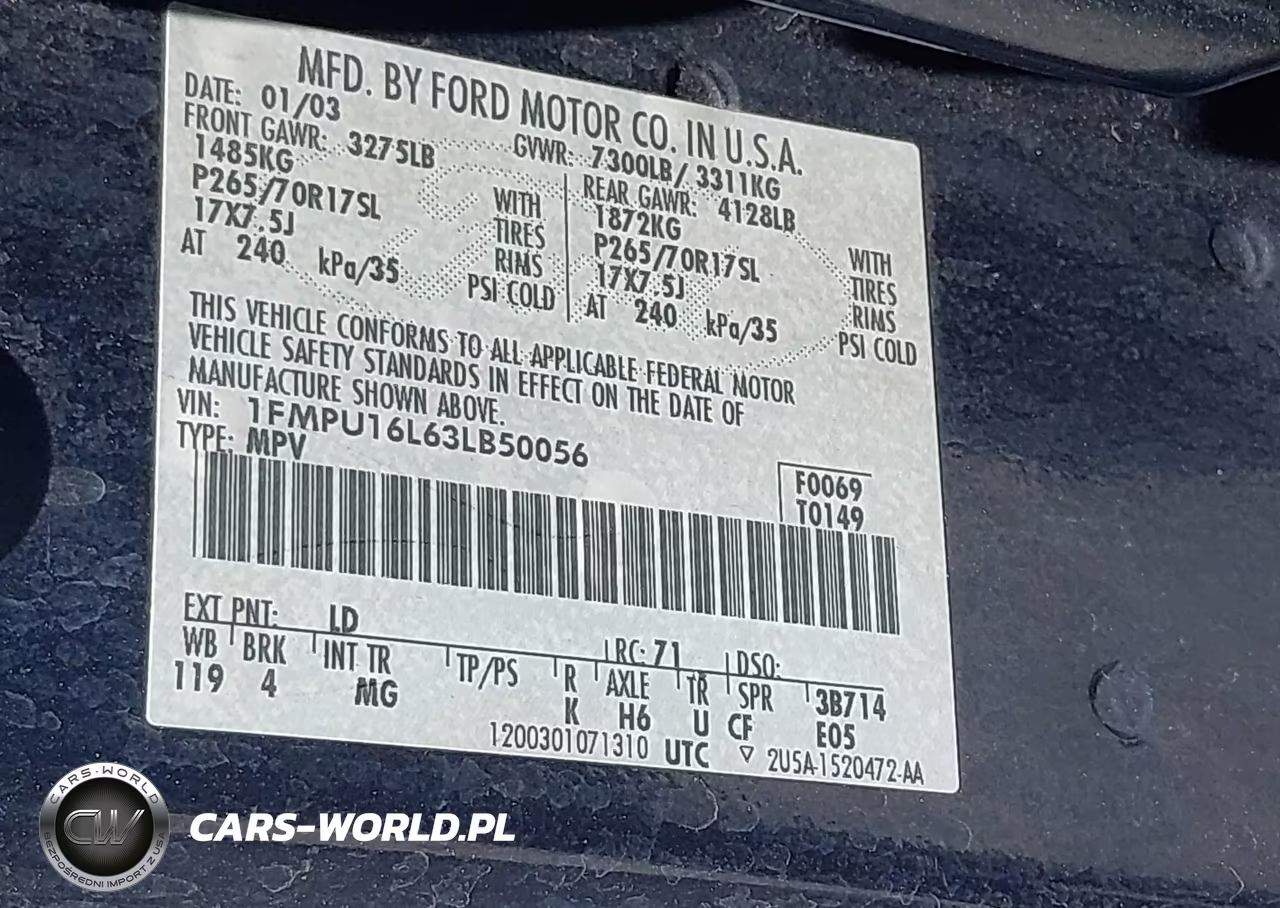 2003 Ford Expedition Xlt VIN:1FMPU16L63LB50056 - 9