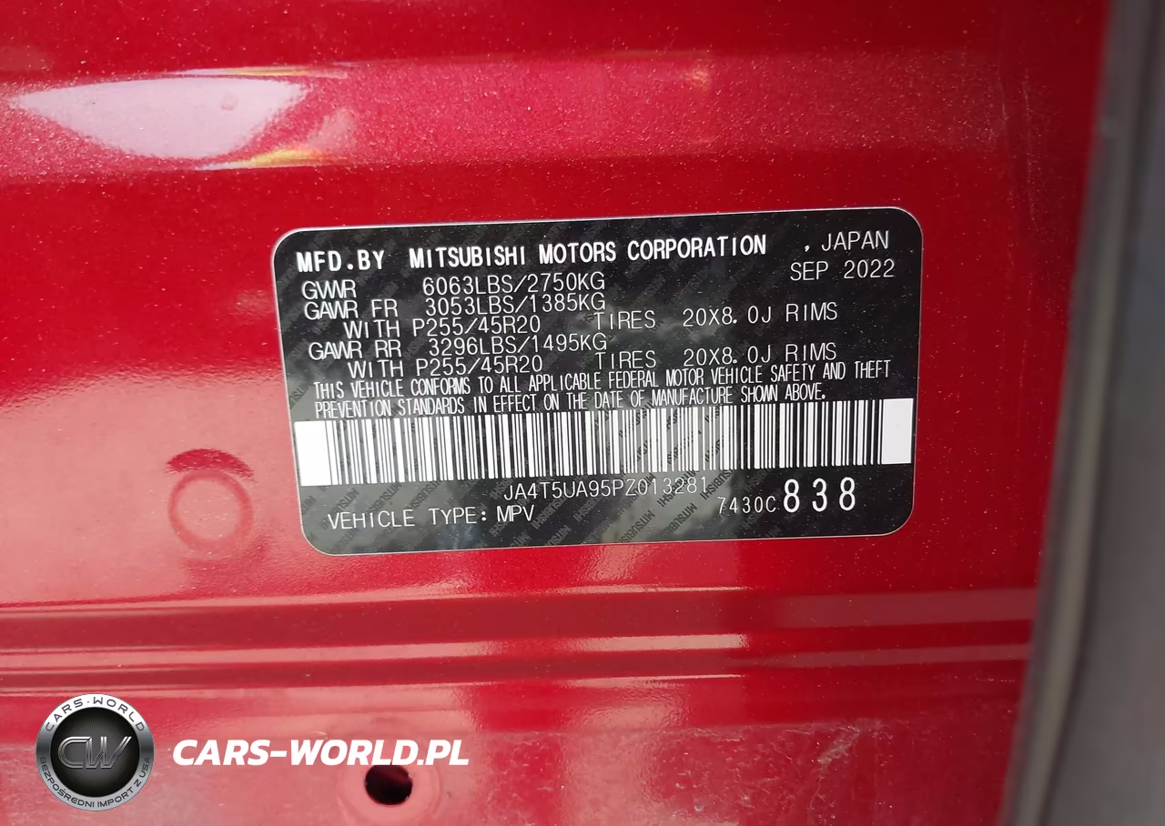 2023 Mitsubishi Outlander Phev Se S-Awc VIN:JA4T5UA95PZ013281 - 9