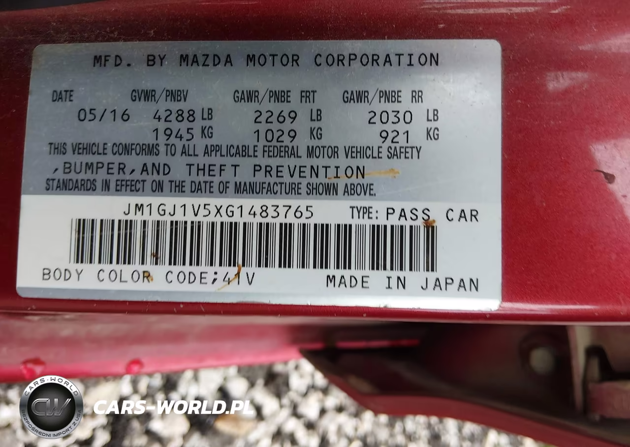 2016 Mazda Mazda6 I Touring VIN:JM1GJ1V5XG1483765 - 9