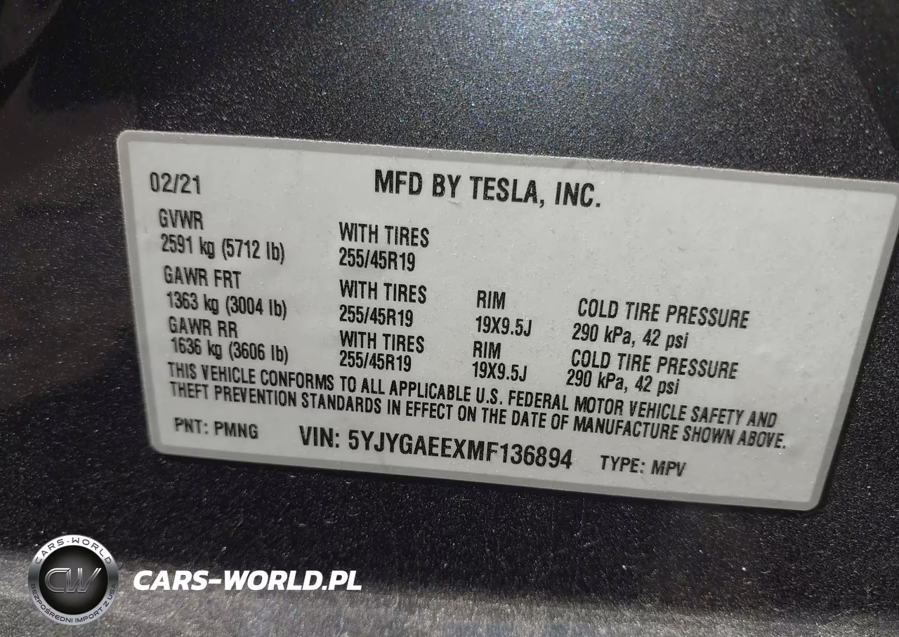 2021 Tesla Model Y Long Range Dual Motor All-Wheel Drive VIN:5YJYGAEEXMF136894 - 9
