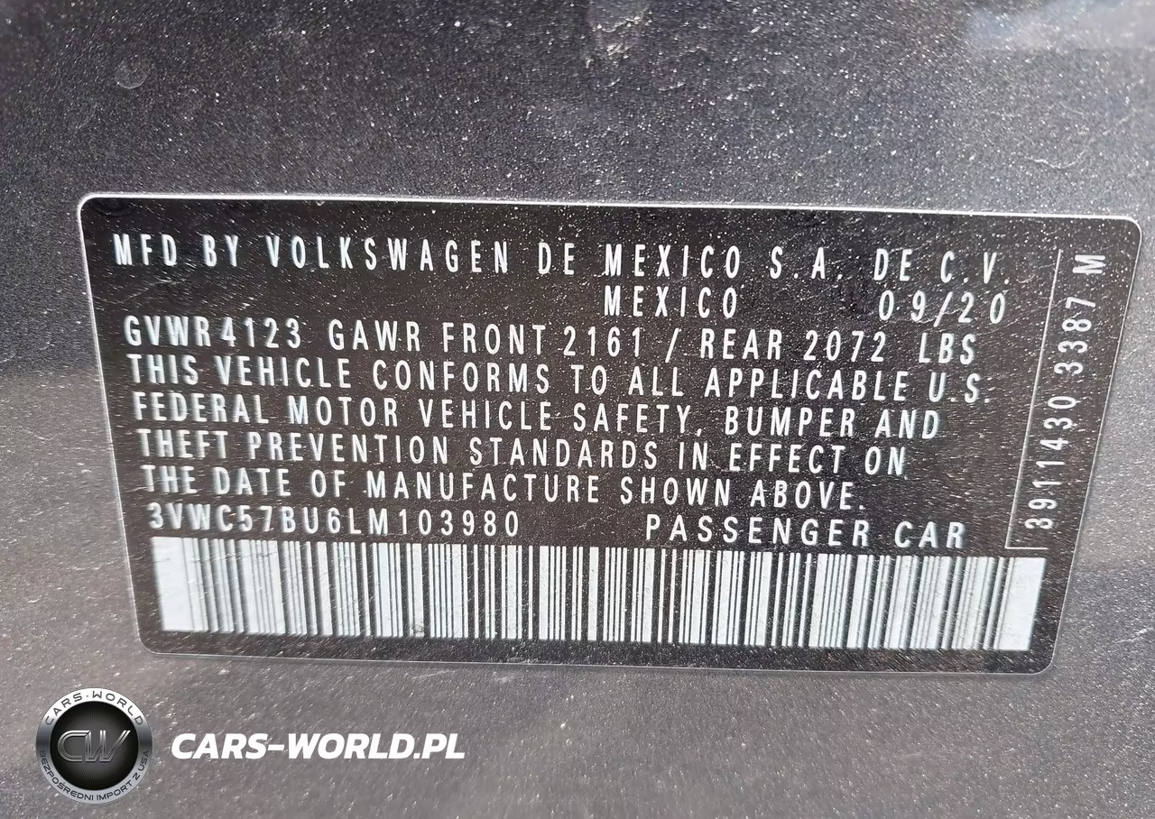 2020 Volkswagen Jetta 1.4T R-Line-1.4T S-1.4T Se VIN:3VWC57BU6LM103980 - 9