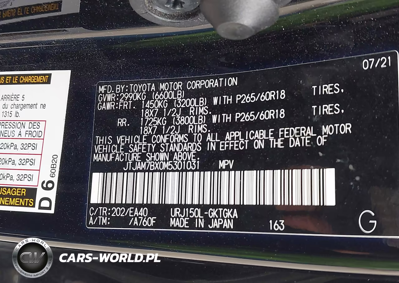 2021 Lexus Gx Gx 460 Premium VIN:JTJAM7BX0M5301031 - 9