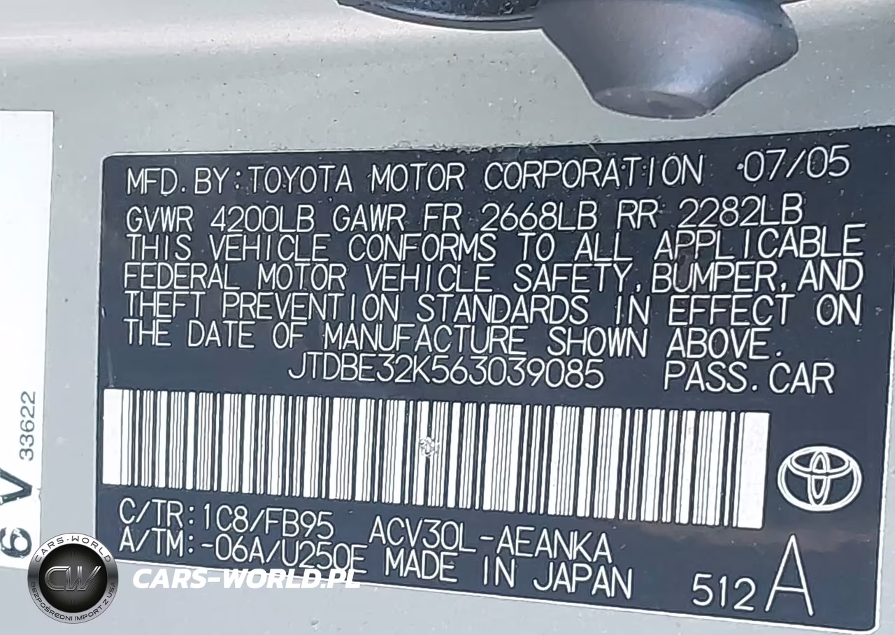 2006 Toyota Camry Std VIN:JTDBE32K563039085 - 9