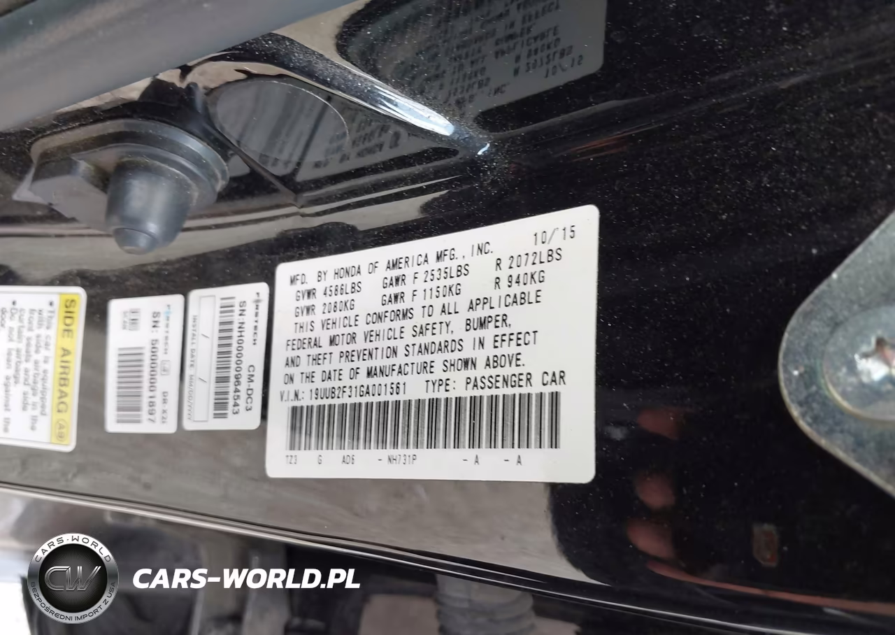 2016 Acura Tlx V6 VIN:19UUB2F31GA001561 - 9
