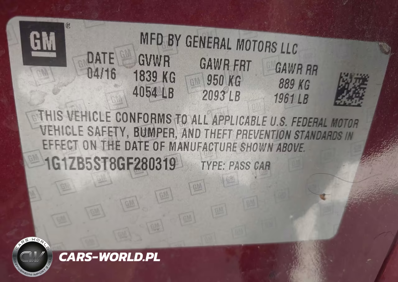 2016 Chevrolet Malibu Ls VIN:1G1ZB5ST8GF280319 - 9