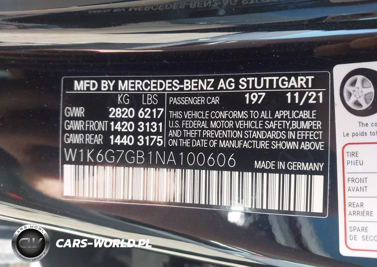2022 Mercedes-Benz S 580 4Matic VIN:W1K6G7GB1NA100606 - 9