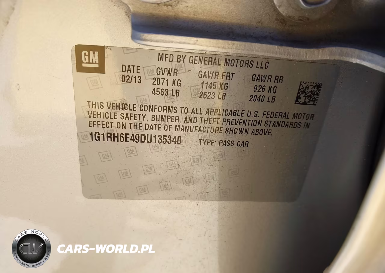2013 Chevrolet Volt VIN:1G1RH6E49DU135340 - 9
