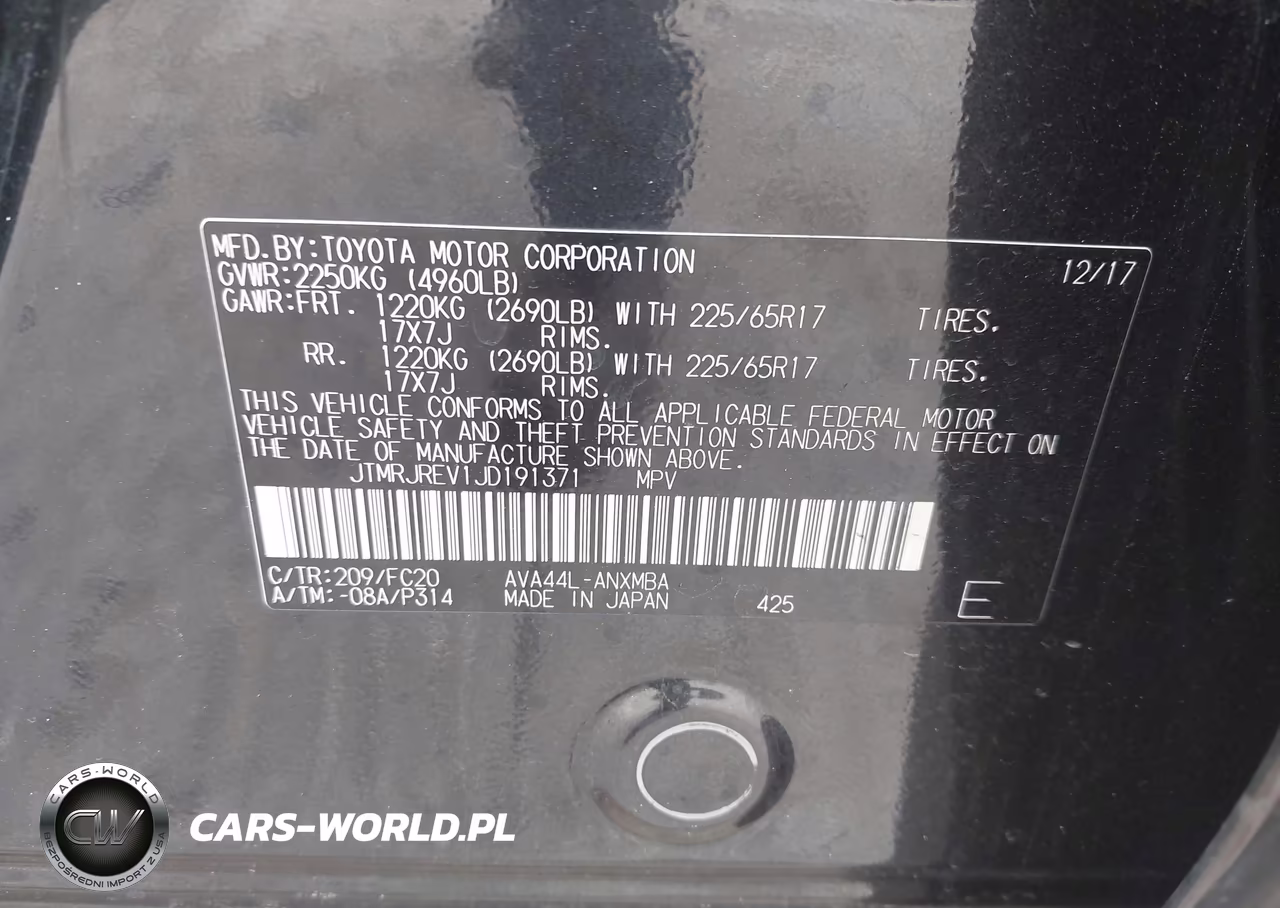 2018 Toyota Rav4 Hybrid Xle VIN:JTMRJREV1JD191371 - 9