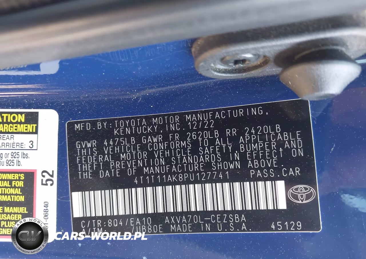 2023 Toyota Camry Se VIN:4T1T11AK8PU127741 - 9