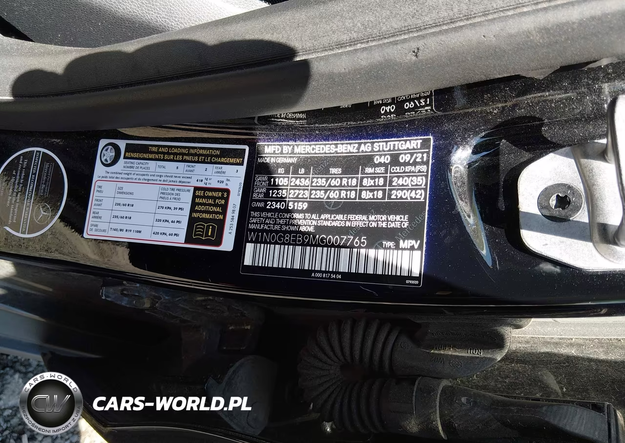 2021 Mercedes-Benz Glc 300 4Matic Suv VIN:W1N0G8EB9MG007765 - 9