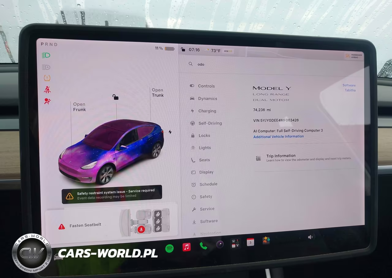 2021 Tesla Model Y Long Range Dual Motor All-Wheel Drive VIN:5YJYGDEE4MF063426 - 7