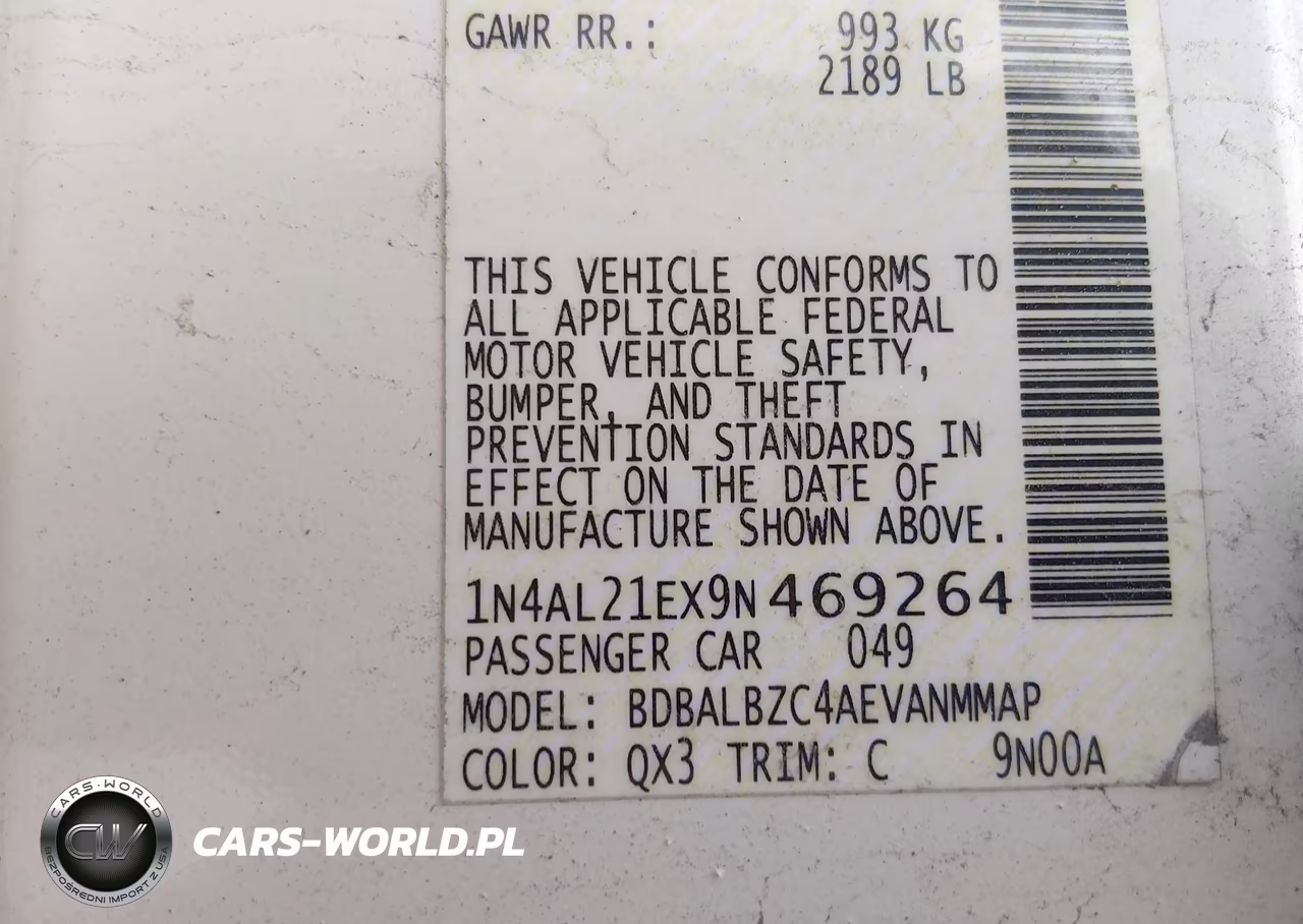 2009 Nissan Altima 2.5 S VIN:1N4AL21EX9N469264 - 9
